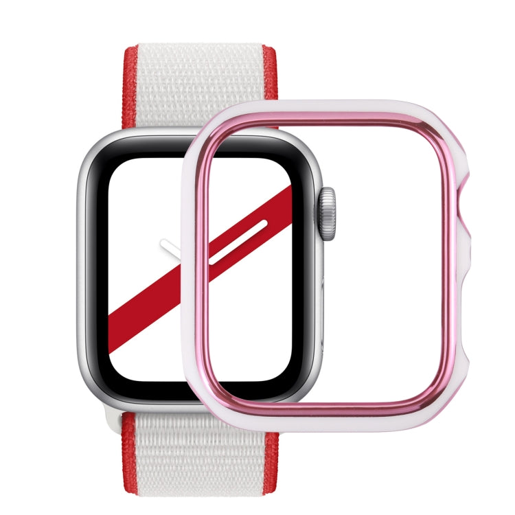Dual-color Electroplating PC Protective Watch Case, For Apple Watch Series 6 / 5 / 4 / Watch SE 44mm, For Apple Watch Series 3 & 2 & 1 42mm, For Apple Watch Series 6 / 5 / 4 / Watch SE 40mm