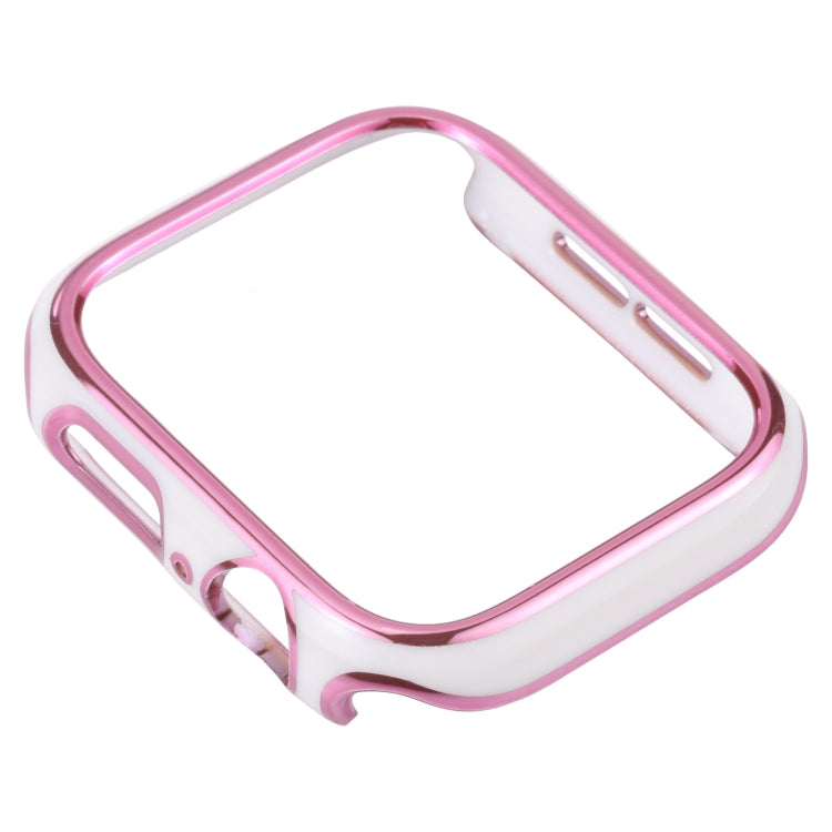 Dual-color Electroplating PC Protective Watch Case, For Apple Watch Series 3 & 2 & 1 38mm
