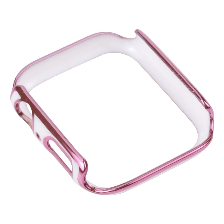 Dual-color Electroplating PC Protective Watch Case, For Apple Watch Series 3 & 2 & 1 38mm