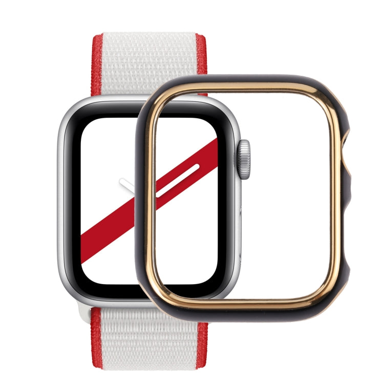 Dual-color Electroplating PC Protective Watch Case, For Apple Watch Series 3 & 2 & 1 38mm