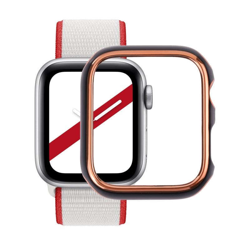 Dual-color Electroplating PC Protective Watch Case, For Apple Watch Series 3 & 2 & 1 38mm
