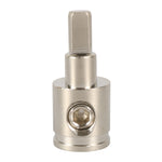 A5659-02 2 PCS Car Large Size Nickel-plated Brass 0GA to 4GA Audio Terminal Block, A5659-02