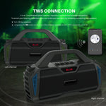 مكبر صوت بلوتوث محمول خارجي جديد Rixing NR-6011M 5.0 مع ميكروفون وحزام كتف، NR-6011M (أسود)، NR-6011M (أحمر)، NR-6011M (أزرق)، NR-6011M (أخضر)