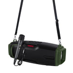 مكبر صوت بلوتوث محمول خارجي جديد Rixing NR-6012M 5.0 مع ميكروفون وحزام كتف، NR-6012M (أزرق)، NR-6012M (أخضر)، NR-6012M (أسود)، NR-6012M (أحمر)