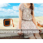New Rixing NR-103 Mini TWS Bluetooth Speaker with Lanyard, NR-103 (Orange), NR-103 (Black), NR-103 (Red), NR-103 (Blue), NR-103 (Green)