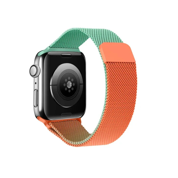 سوار ساعة بديل ميلان متدرج اللون لسلسلة Apple Watch، 7 مقاس 41مم / 6 و SE و 5 و 4 مقاس 40مم / 3 و 2 و 1 مقاس 38مم، 7 مقاس 45مم / 6 و SE و 5 و 4 مقاس 44مم / 3 و 2 و 1 مقاس 42مم