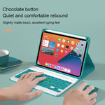 HK006D Square Keys Detachable Bluetooth Keyboard Leather Case with White Backlight & Holder for iPad mini 6, HK006D