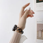 O-shaped Chain Metal Replacement Strap Watchband For Apple Watch Series, 7 41mm/6&SE&5&4 40mm/3&2&1 38mm, 7 45mm/6&SE&5&4 44mm/3&2&1 42mm