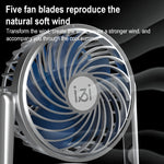 SOAIY K8 Wireless Bluetooth Dual Alarm Clock Speaker with Small Fan