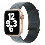 Hook and Loop Fastener Dual Section Replacement Watchband For Apple Watch Series, 7 41mm / 6&SE&5&4 40mm / 3&2&1 38mm, 7 45mm / 6&SE&5&4 44mm / 3&2&1 42mm