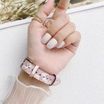 Small Slim Ethnic Leather Replacement Wrist Strap Watchband For Apple Watch Series, 7 41mm / 6&SE&5&4 40mm / 3&2&1 38mm, 7 45mm / 6&SE&5&4 44mm / 3&2&1 42mm