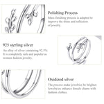 S925 Sterling Silver Multi-loop Wicker Women Open Ring, Wicker