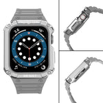 Silicone Integrated Replacement Strap Watchband For Apple Watch Series, For Apple Watch Series 9&8&7 45mm / SE&6&5&4 44mm / 3&2&1 42mm