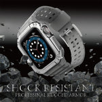 Silicone Integrated Replacement Strap Watchband For Apple Watch Series, For Apple Watch Series 9&8&7 45mm / SE&6&5&4 44mm / 3&2&1 42mm