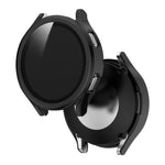 Electroplated PC + Tempered Glass Film Integrated Protective Case, For Samsung Galaxy Watch4 40mm, For Samsung Galaxy Watch4 44mm