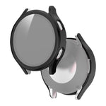 Electroplated PC + Tempered Glass Film Integrated Protective Case, For Samsung Galaxy Watch4 40mm, For Samsung Galaxy Watch4 44mm