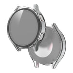 Electroplated PC + Tempered Glass Film Integrated Protective Case, For Samsung Galaxy Watch4 40mm, For Samsung Galaxy Watch4 44mm