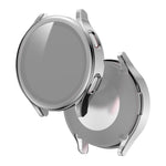 Electroplated PC + Tempered Glass Film Integrated Protective Case, For Samsung Galaxy Watch4 40mm, For Samsung Galaxy Watch4 44mm