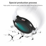 Frosted PC + Tempered Glass Film Integrated Protective Case, For Samsung Galaxy Watch4 40mm, For Samsung Galaxy Watch4 44mm