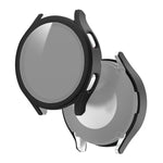 Frosted PC + Tempered Glass Film Integrated Protective Case, For Samsung Galaxy Watch4 40mm, For Samsung Galaxy Watch4 44mm