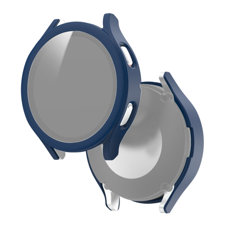 Frosted PC + Tempered Glass Film Integrated Protective Case, For Samsung Galaxy Watch4 40mm, For Samsung Galaxy Watch4 44mm