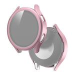 Frosted PC + Tempered Glass Film Integrated Protective Case, For Samsung Galaxy Watch4 40mm, For Samsung Galaxy Watch4 44mm