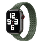 Small Waist Single Loop Nylon Braid Replacement Watchband For Apple Watch Series 7 41mm / 6&SE&5&4 40mm / 3&2&1 38mm, S 135mm, M 145mm, L 155mm