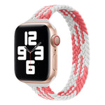 Small Waist Single Loop Nylon Braid Replacement Watchband For Apple Watch Series 7 45mm / 6&SE&5&4 44mm / 3&2&1 42mm, S 145mm, M 155mm, L 165mm