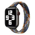 Small Waist Single Loop Nylon Braid Replacement Watchband For Apple Watch Series 7 45mm / 6&SE&5&4 44mm / 3&2&1 42mm, S 145mm, M 155mm, L 165mm