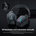 ONIKUMA B60 Bluetooth 5.0 Adjustable Strong Bass Gaming Wireless Bluetooth Headset with Microphone
