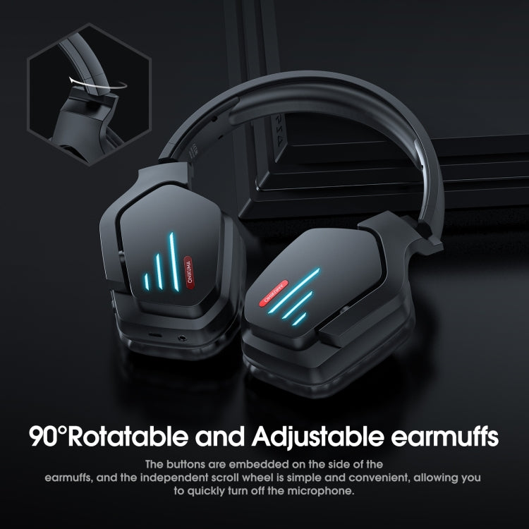 ONIKUMA B60 Bluetooth 5.0 Adjustable Strong Bass Gaming Wireless Bluetooth Headset with Microphone