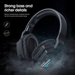 ONIKUMA B60 Bluetooth 5.0 Adjustable Strong Bass Gaming Wireless Bluetooth Headset with Microphone