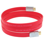 ULT-unite 4K Ultra HD Gold-plated HDMI to HDMI Flat Cable, 1m, 1.5m, 2m, 3m, 5m, 6m, 8m, 10m, 12m, 15m, 16m, 17m, 18m, 20m