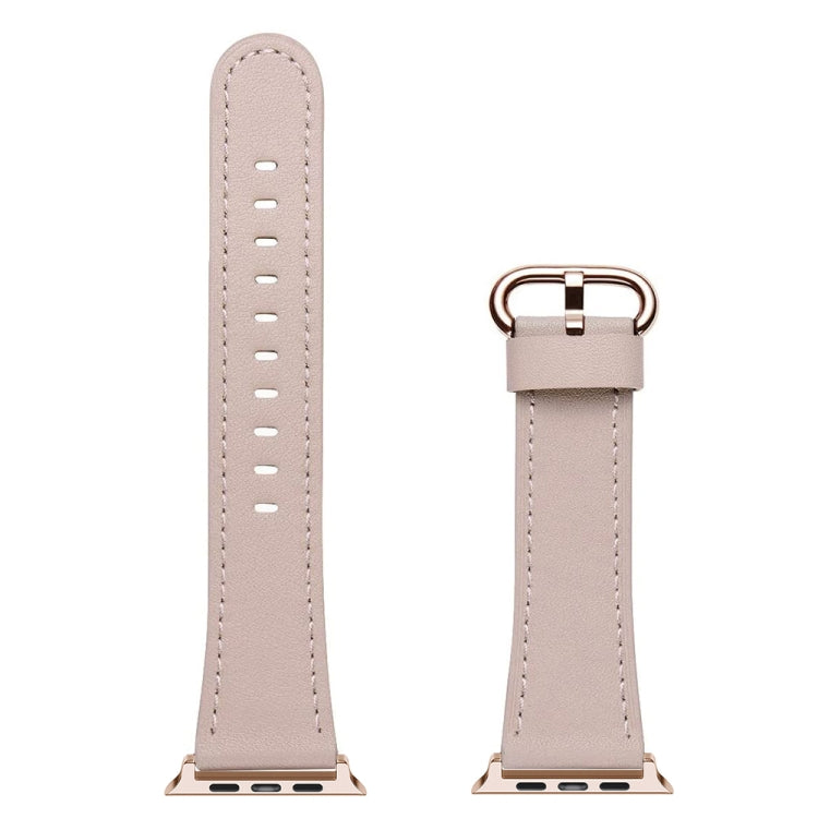 Classic Buckle Leather Replacement Strap Watchband For Apple Watch Series, 7 41mm / 6&SE&5&4 40mm / 3&2&1 38mm, 7 45mm / 6&SE&5&4 44mm / 3&2&1 42mm