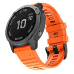For Garmin Fenix 6 22mm Silicone Smart Watch Replacement Strap Wristband