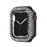 Electroplating PC Double Rows Diamond Protective Case For Apple Watch Series, For Apple Watch Series 9 / 8 / 7 41mm, For Apple Watch Series 9 / 8 / 7 45mm