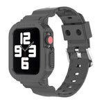 Glacier Transparent TPU Integrated Replacement Strap Watchband, For Apple Watch Series 7 45mm, For Apple Watch Series 7 41mm