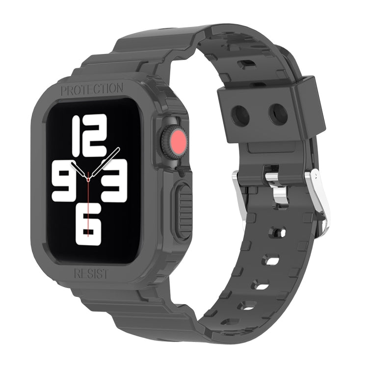 Glacier Transparent TPU Integrated Replacement Strap Watchband, For Apple Watch Series 7 45mm, For Apple Watch Series 7 41mm