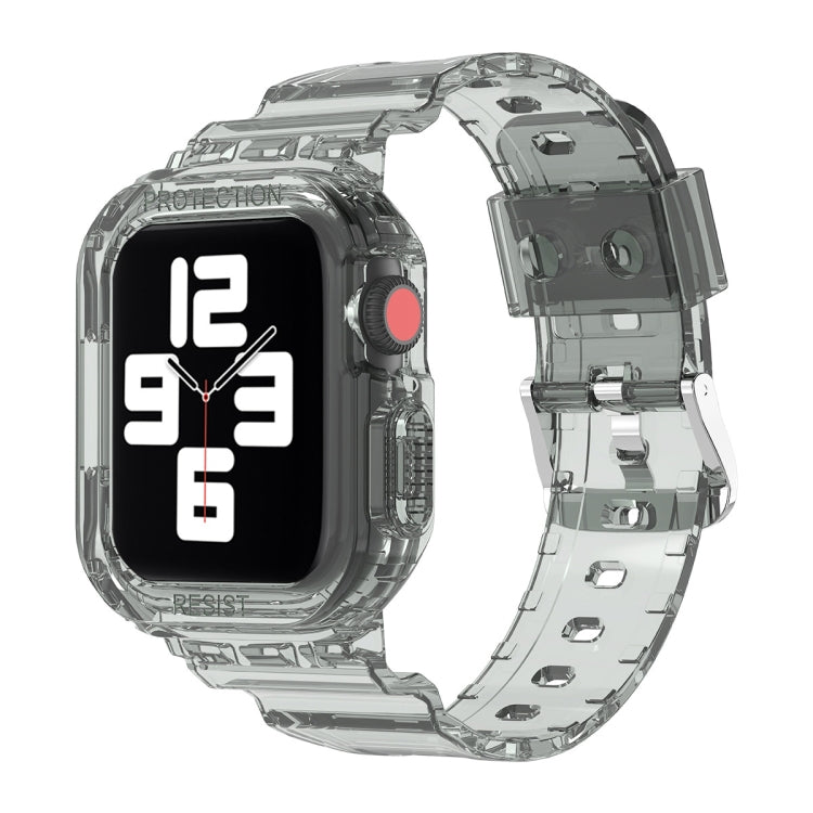 Glacier Transparent TPU Integrated Replacement Strap Watchband, For Apple Watch Series 7 45mm, For Apple Watch Series 7 41mm