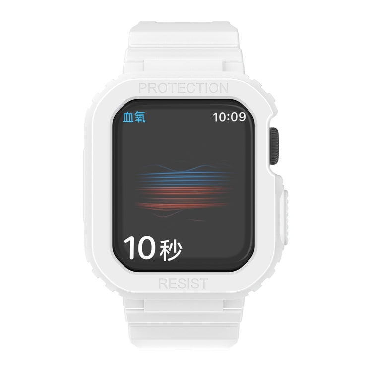 Glacier Transparent TPU Integrated Replacement Strap Watchband, For Apple Watch Series 7 45mm, For Apple Watch Series 7 41mm