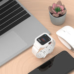 Glacier Transparent TPU Integrated Replacement Strap Watchband, For Apple Watch Series 7 45mm, For Apple Watch Series 7 41mm