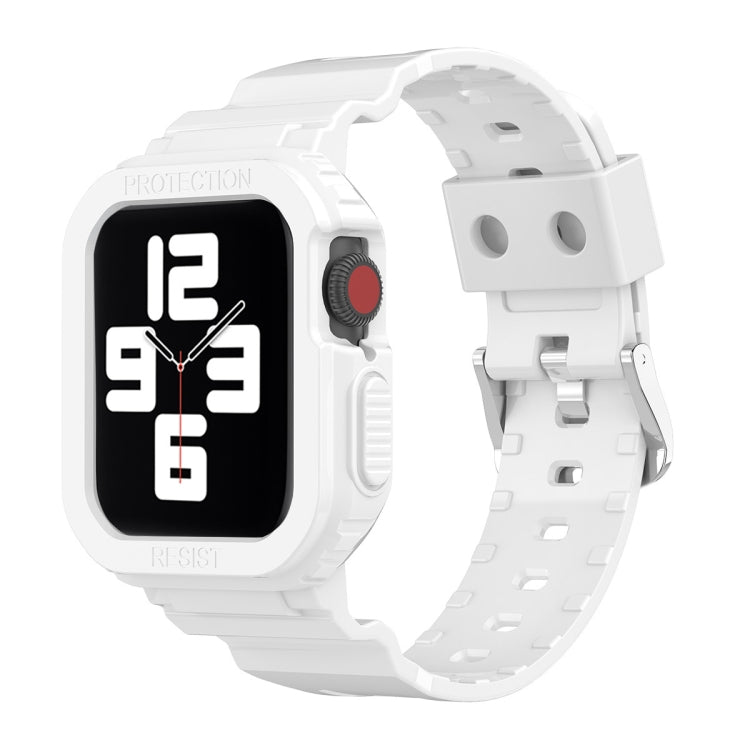 Glacier Transparent TPU Integrated Replacement Strap Watchband, For Apple Watch Series 7 45mm, For Apple Watch Series 7 41mm