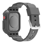 سوار ساعة بديل شفاف من TPU متكامل بتصميم جليدي، لسلسلة Apple Watch 7 مقاس 45مم، لسلسلة Apple Watch 7 مقاس 41مم