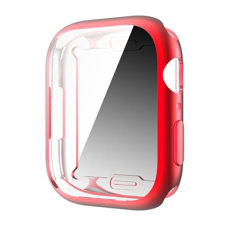 Shockproof TPU All-inclusive Electroplate Protective Case, For Apple Watch Series 9 / 8 / 7 41mm, For Apple Watch Series 9 / 8 / 7 45mm