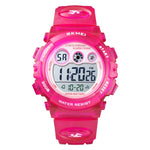 SKMEI 1451 LED Digital Stopwatch Chronograph Luminous Children Sports Electronic Watch, 1451(Transparent Sky Blue), 1451(Transparent Rose Red), 1451(White Shell Blue Circle), 1451(Yellow Shell Blue Circle), 1451(Black Shell Blue Circle)                ...