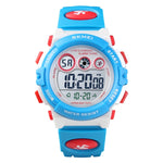 SKMEI 1451 LED Digital Stopwatch Chronograph Luminous Children Sports Electronic Watch, 1451(Transparent Sky Blue), 1451(Transparent Rose Red), 1451(White Shell Blue Circle), 1451(Yellow Shell Blue Circle), 1451(Black Shell Blue Circle)                ...