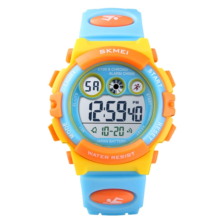 SKMEI 1451 LED Digital Stopwatch Chronograph Luminous Children Sports Electronic Watch, 1451(Transparent Sky Blue), 1451(Transparent Rose Red), 1451(White Shell Blue Circle), 1451(Yellow Shell Blue Circle), 1451(Black Shell Blue Circle)                ...
