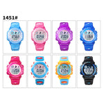 SKMEI 1451 LED Digital Stopwatch Chronograph Luminous Children Sports Electronic Watch, 1451(Yellow Shell Blue Circle), 1451(Black Shell Blue Circle), 1451(Transparent Pink Blue), 1451(Transparent Purple), 1451(Transparent Sky Blue)                    ...