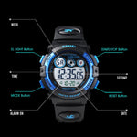 SKMEI 1451 LED Digital Stopwatch Chronograph Luminous Children Sports Electronic Watch, 1451(Transparent Sky Blue), 1451(Transparent Rose Red), 1451(White Shell Blue Circle), 1451(Yellow Shell Blue Circle), 1451(Black Shell Blue Circle)                ...