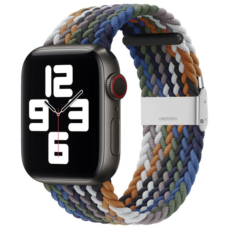 Nylon Braid One Buckle Replacement Watchband For Apple Watch Series, 7 41mm / 6&SE&5&4 40mm / 3&2&1 38mm